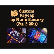 Custom 2u Backspace, 2.25u Enter, 6.25u (Spacebar) Artisan Keycaps by Moon Factory