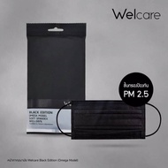 Welcare Mask Black Edition หน้ากากอนามัยสีดำ บรรจุแพ็คละ 5 ชิ้น Exp.31-10-2028