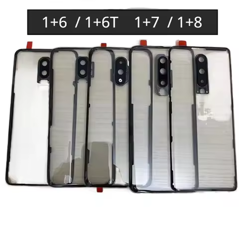 Oneplus8 Housing For Oneplus 8 7 6T 6 One Plus Battery Back Cover Transparent Door Repair Rear Clear