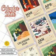 2026 Unique Aesthetic Calendar / 2026 Aesthetic Table / Aesthetic Dnding Calendar / Spiral Calendar 