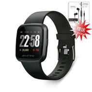 晶悦★About Time 健康智慧藍牙手錶 A1 - 黑色 運動 計步 距離 卡路里 睡眠 智慧手錶 觸控