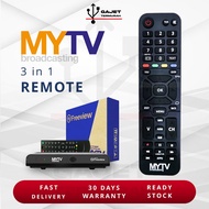 Alat Kawalan Jauh Dekoder MYTV 3 in 1  Original MyTv Remote Kontrol Controller Decoder Dekoder MyTv Remote Control MyTv