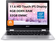 acer 11.6" Touchscreen Convertible Spin 311 Chromebook Laptop, 32GB Storage, Silver (CP311-3H-K23X)