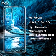 Original Imak Casing Xiaomi Redmi Note 11 Pro 4G / 5G Global Transparent Soft TPU Back Case Redmi Note 11E Pro 5G Clear Silicone Shockproof Cover