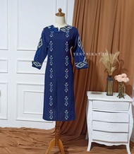 ELIE DRESS TENUN NAVY