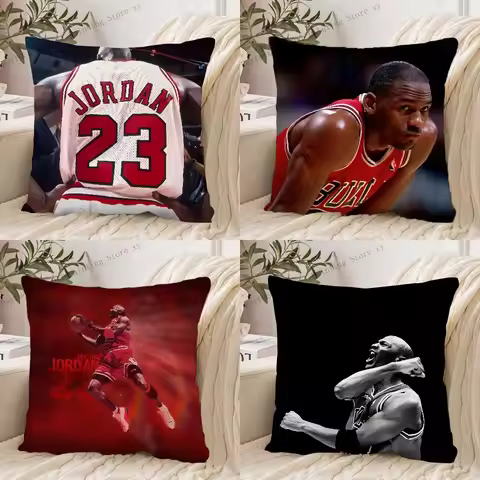 1PC Basketball Star Michael Jordan Pillow Case Square Pillow Cushion Cover Bedroom Sofa Room Decorat