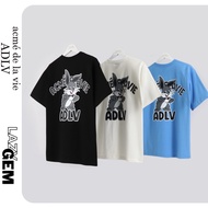 [GENUINE ADLV] ADLV CARTOON RABBIT 2023 T-shirt - AUTHENTIC 100% KOREA CHECKED HIDDEN TAG