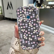 Case VIVO Y12 Y12i Y15 Y16 Y17 Y15s Y15a Y15c Y01 Y35 Y56 5G Y3 Y3s Transparent Case Cute Little Flo