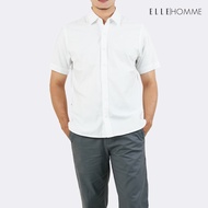 ELLE HOMME | เสื้อเชิ้ตแขนสั้น คอปกเชิ้ต  ทรง Oversize ใส่ได้หลากหลายโอกาส ทั้งทำงานและลำลอง | W8B67