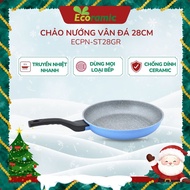 Super durable 5-layer stone-patterned baking pan 28cm Made in Korea ECORAMIC ECPN-ST28GR