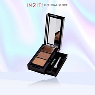 IN2IT 2-IN-1 Eyebrow Powder & Wax Palette (ERC 01) [Halal Certified]