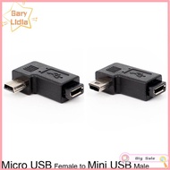 [Gary Lidia]COD อะแดปเตอร์ตัวเมียประเภท Mini USB แบบ Micro USB มุมซ้ายขวา90องศา