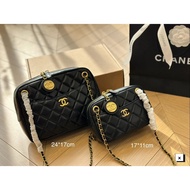 24k Gold Coin Camera Bag Four Colors Two Models Available Garbage Bag Oil Wax Leather Underarm Bag C