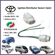Toyota Corolla AE111, 101 Daihatsu Mira Perodua Rusa, Kancil Ignition Distributor Socket (2pin)