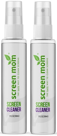 Screen Mom 1oz Screen Cleaner Spray 2 Pack - for Laptop, Computer Monitor, Phone Cleaner, iPad, Eyeg