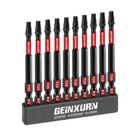 Geinxurn 3 Inches Impact Magnetic 20/ 25 Torx Screwdriver Bit Set S2 Alloy Steel T20 /T25 Power with