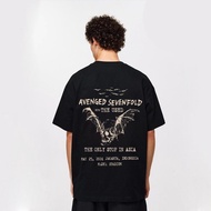 2024 TSHIRT A7X AVENGED SEVENFOLD TOUR 220GSM HIGH COLLAR VINTAGE PRINT ABSORPTION standard CUTTING 