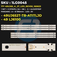 BACKLIGHT TV LG 49 Inch 49UJ652T-TB-ATITLJD 49LJ6100