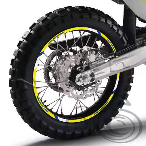 Motorcycle Wheel Sticker Reflective Motocross Rim Stripe Decal For Husqvarna TC TE FC FE 450 350 300