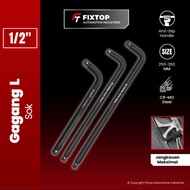 FIXTOP Socket Handle Impek 1/ 2 Inch Model L Shock Impact Handle L 1/ 2 3 Inch Size 10 12 14 3 Inch 