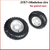 GO KART KARTING ATV UTV Buggy 23X7-10 Inch Wheel Tubeless Tyre Tire With Aluminum Alloy Hub