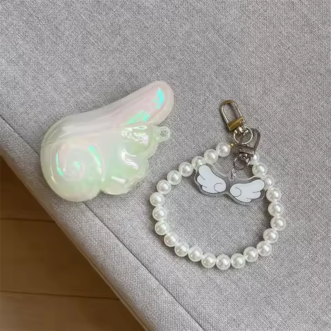 3D Luxury Laser Angel Wings Earphone Protective Case for Apple AirPods 1 2 3 4 Pro 2 Bluetooth Heads