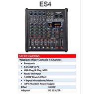 Mixer Audio Mixer/ Professional 4-Channel Mixer/ ES4WISDOM