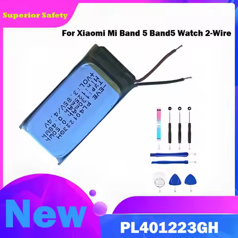 For Xiaomi Mi Band 5 Band5 Watch 2-Wire High-Quality 0 Cycle 125mAh PL401223GH Battery
