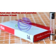 5X25Mm 1A 250V Fast Acting Glass Fuse Made In Germany Fuse F1