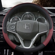 Microfiber Leather Car Steering Wheel Cover For Honda City 2014-2019 Fit 2014-2019 Jazz 2014-2019 HR