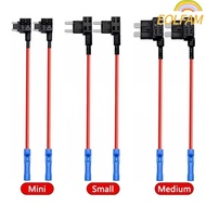 EOLFAM Fuse Tap Adapter, 12V/24V Standard Car Fuse Holder Tap, Mini Automotive Fuse Extender