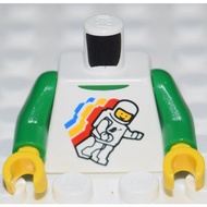 [1 Pc] LEGO Torso Minifigures: Classic Astronaut Upper Body / ID White 4549942 76382