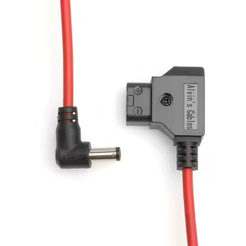 Alvin's Cables Dtap to DC Cable for Atomos Shogun,Ultra Soft D-tap to 2.1 DC Right Angle for Feelwor