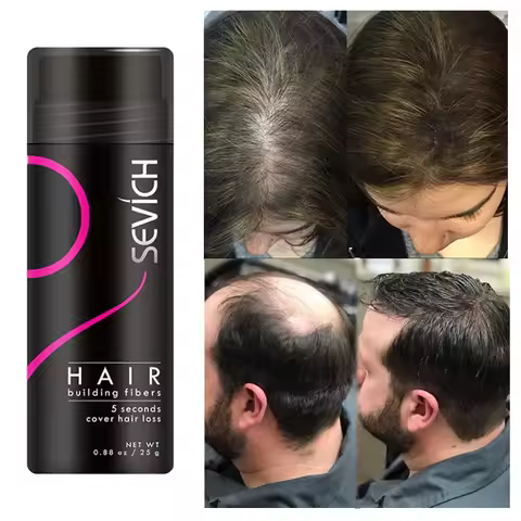 Sevich Hair fiber Spray 25g Keratin Hair Building Fibers Regrowth Powder Hair Root Cover Up Thickeni