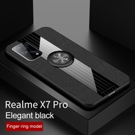 เคส Realme X7 Pro ดีไซน์ใหม่เคสที่มีห่วงสำหรับถือโทรศัพท์แบบแข็งสำหรับ Realme X7Pro RMX2111 RMX2121 5G