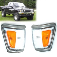 เสื้อไฟเลี้ยวมุม เลนช์ใส มุมส้ม ขอบเทา สำหรับรุ่น โตโยต้า ไมตี้เอ็กซ์ TOYOTA MIGHTY-X LN106 ปี 1988 