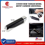 Cover Rem Tangan Mobil Carbon Casing Rem Tangan Hand Brake UNIVERSAL