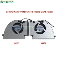 Laptop CPU GPU Cooling Fan For MSI GP76 Leopard GE76 Raider Notebook PC Fans Cooler Radiator PABD1A0