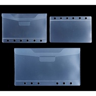 Beg Penyimpanan A6 A7 A8 Pp Untuk Halaman Pembahagi Notebook 6 Cincin Beg Pemfailan Pvc Kalis Air