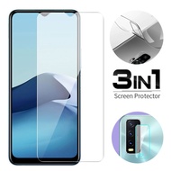 3-in-1 Tempered Glass For Vivo V15 S1 Pro V17 Y17 Y20 Y20i Front and Back and Camera Lens Tempered Glass Screen Protector Hydrogel Film