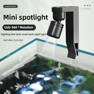 Aquarium Light Focus Light for Fish Tank Indoor LED Light Big Clip Lamp Adjustable Focus