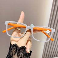 Colorful Anti-blue Light Reading Glasses Trendy Women Trendy Personality Fashionable Glasses Frame E