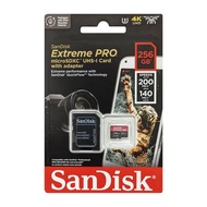 SanDisk 256GB Extreme PRO MicroSDXC UHS-I Memory Card (200MB/s) with SD adapter