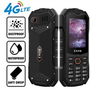 【Shop the Latest Trends】 Eaor 4g/2g Rugged Phone Ip68 Real Three-Proof Feature Phone Big Dual Sim Ke