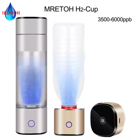 IHOOOH MRETOH H2-Cup Low Frequency 7.8Hz Resonance Hydrogen Generator Water Bottle Rechargeable Mini