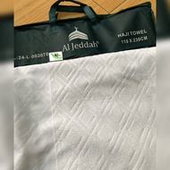 KATUN AL-JEDDAH Imported Ihram Cloth Premium Microfiber Cotton ~ White Ihram Cloth for Men's Hajj an