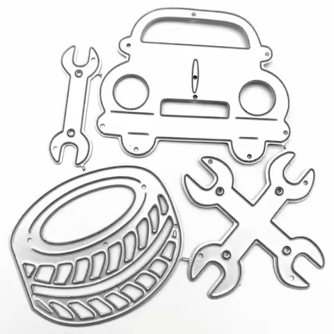 1pc Car Tire Wrench Cutting Dies Etching Embossing Tool