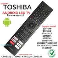 Toshiba TV Remote Control For Android Smart TV 55M550LP 43C350KP 32V35KP CT95022 CT-95022