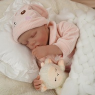 Brags 17 Inch Realistic Reborn Baby Doll,Newborn Baby Dolls Soft Full Vinyl Body Poseable Real Life 