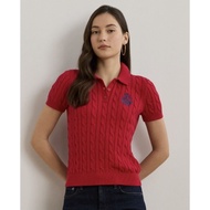 RL Cable Knit Anchor Polo SweaterSize S